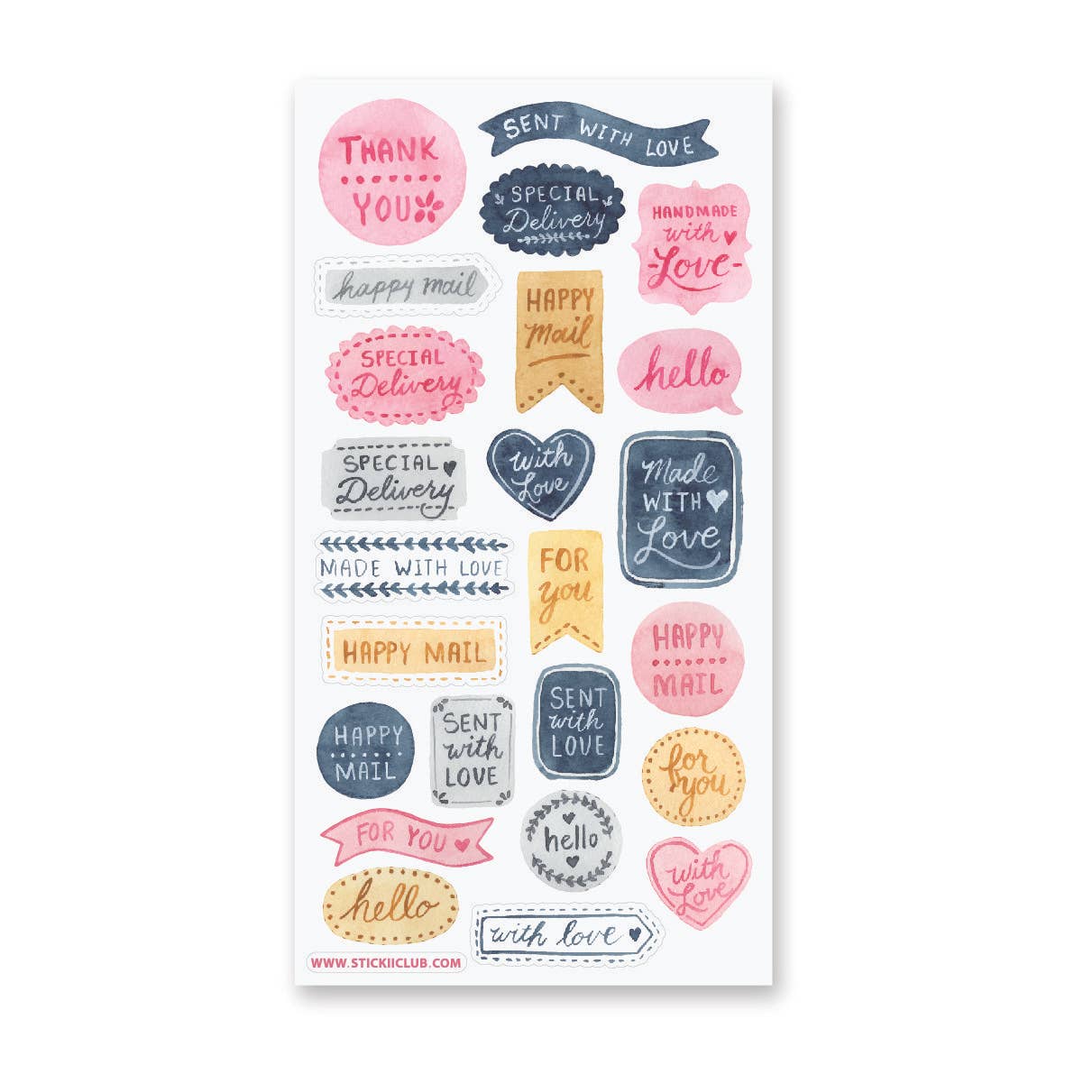 Happy Love Mail Sticker Sheet – STICKII