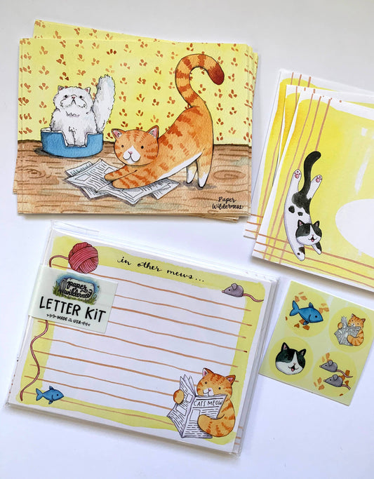 Cat Letter Writing Kit