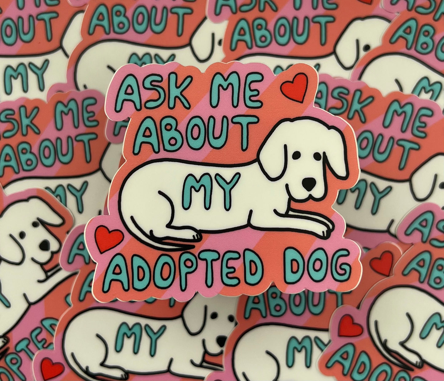 Dog Adoption sticker