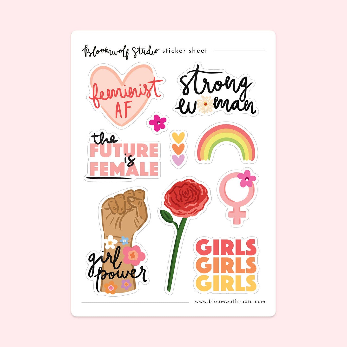Girl Power Sticker Sheet
