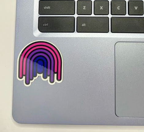 Bisexual Rainbow Sticker