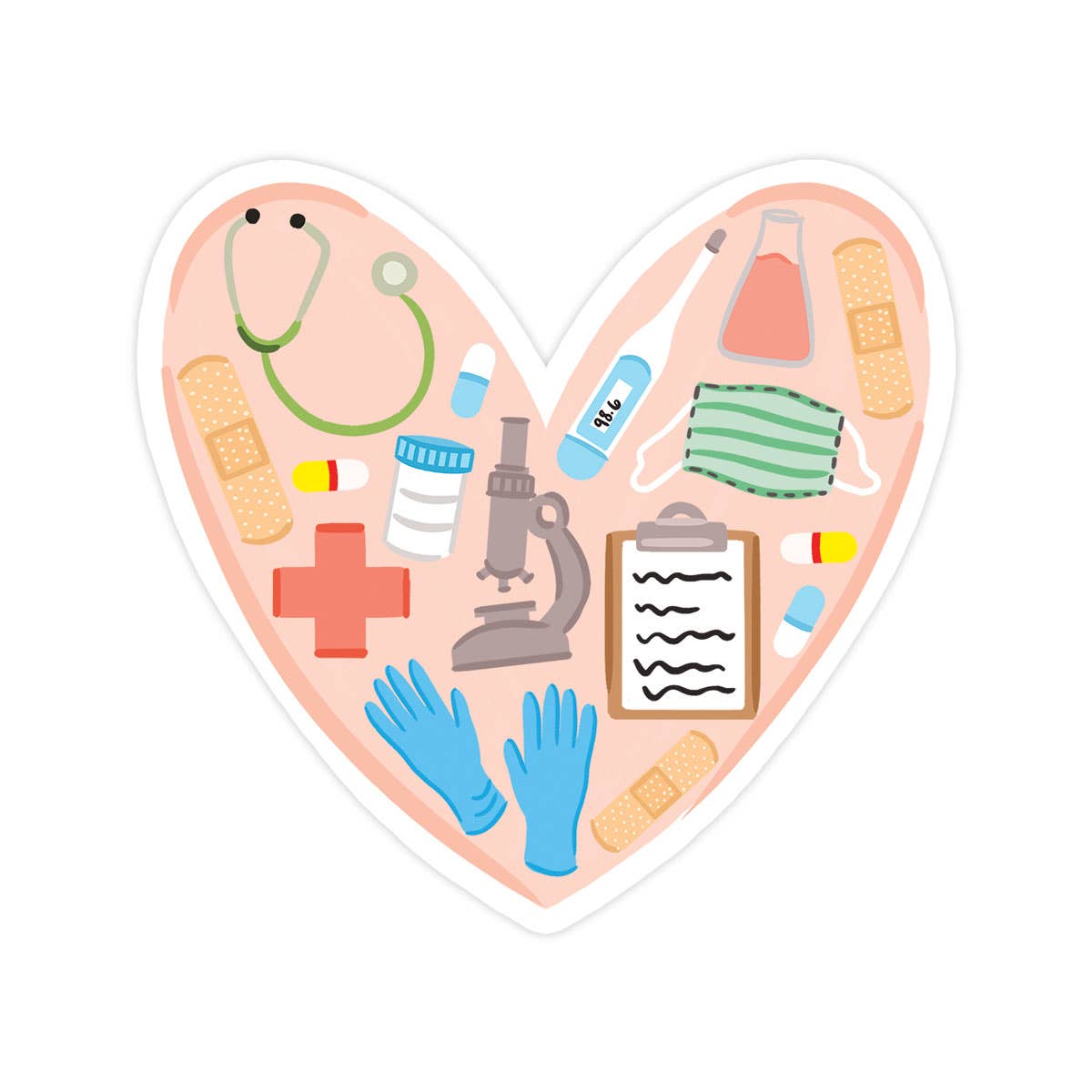Medical Love Sticker